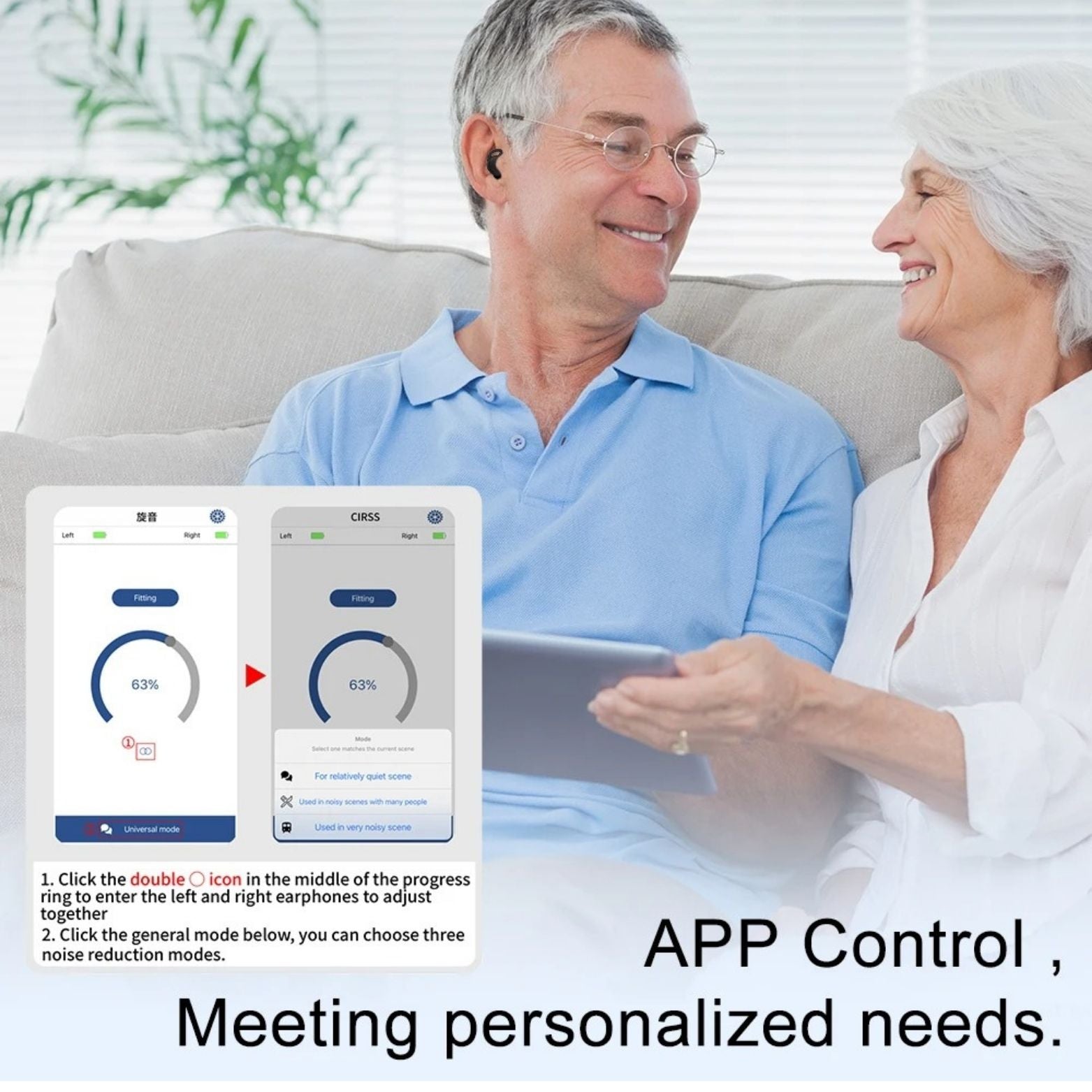 Clairons™ Bluetooth Hearing Aids ITE (App Controlled)