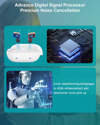 HeaSouls™ CIC Hearing Aids (1x Pair) Left & Right